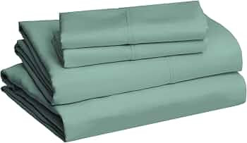 Amazon Basics Lightweight Super Soft Easy Care Microfiber 4 Piece Bed Sheet Set With 14-Inch Deep... | Amazon (US)