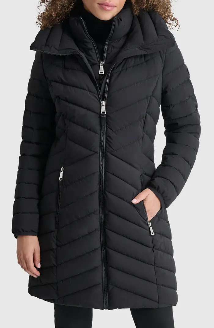 DKNY Stretch Packable Coat | Nordstromrack | Nordstrom Rack