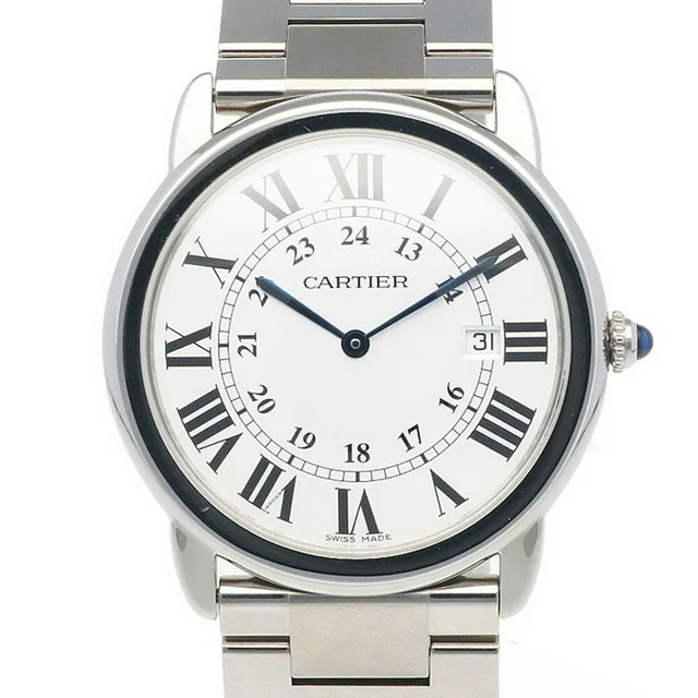 Pre-Owned Cartier Rondo Solo LM Watch Stainless Steel 3603 Quartz Unisex CARTIER (Good) | Walmart (US)
