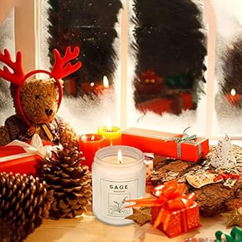 Sage Candles for Home Scented, Aromatherapy Lavender Candle, Soy Wax Candle Set 2 Pack, Women Gif... | Amazon (US)