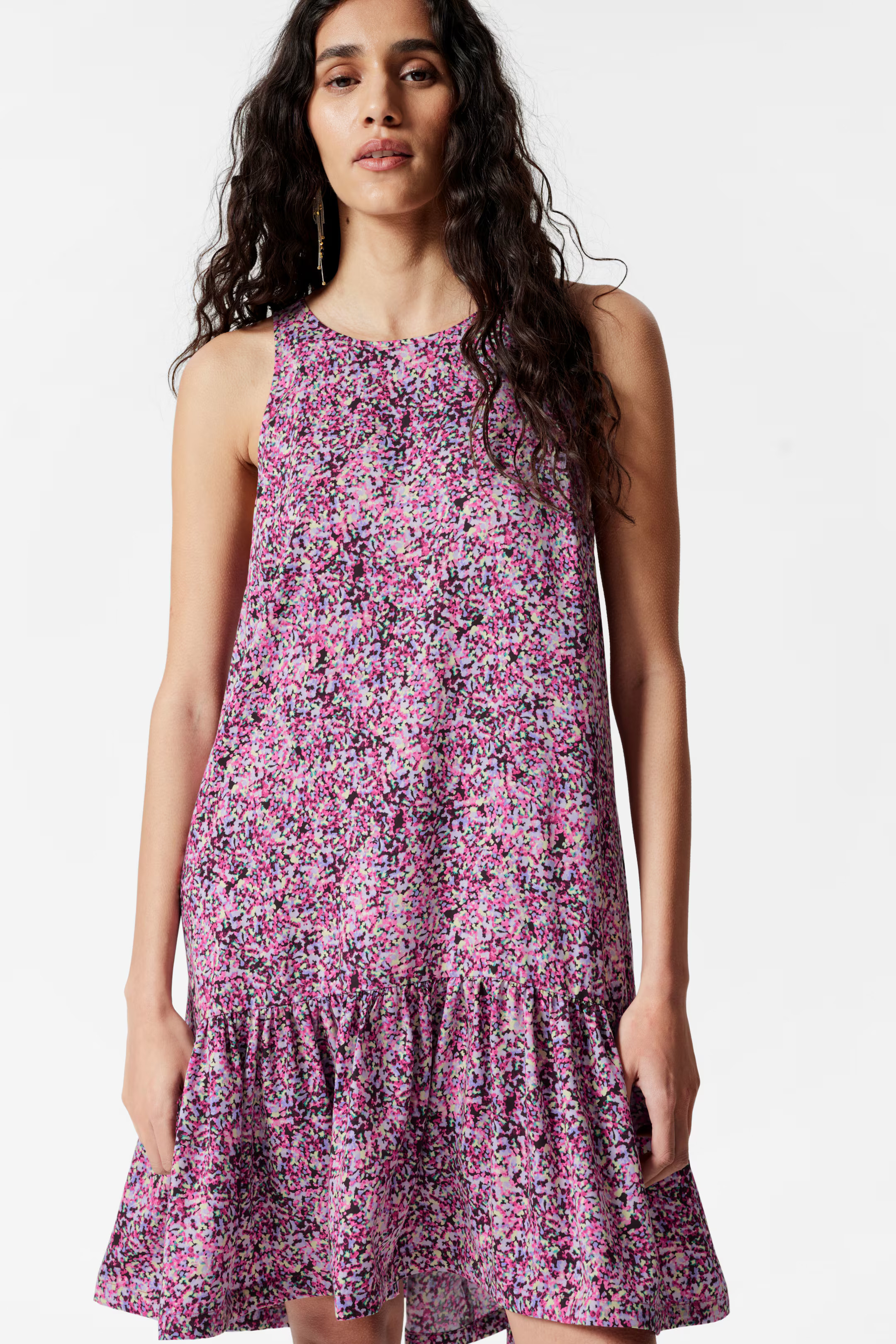 Mini-jurk met ruches | H&M (DE, AT, CH, NL, FI)