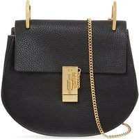 Chloe Drew small leather cross-body bag, Women's, Black | Selfridges