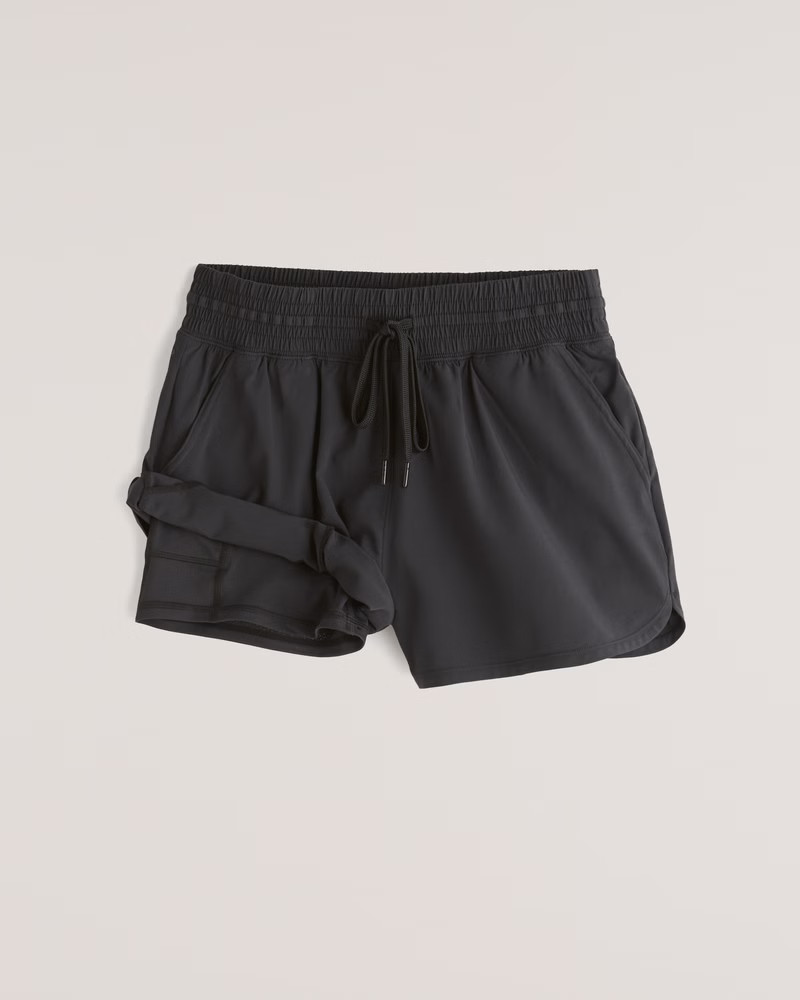 YPB motionTEK High Rise Lined Workout Short | Abercrombie & Fitch (US)