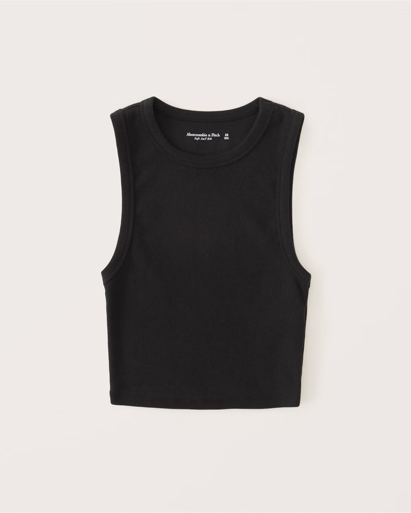 Cropped Crew Essential Tank | Abercrombie & Fitch (US)