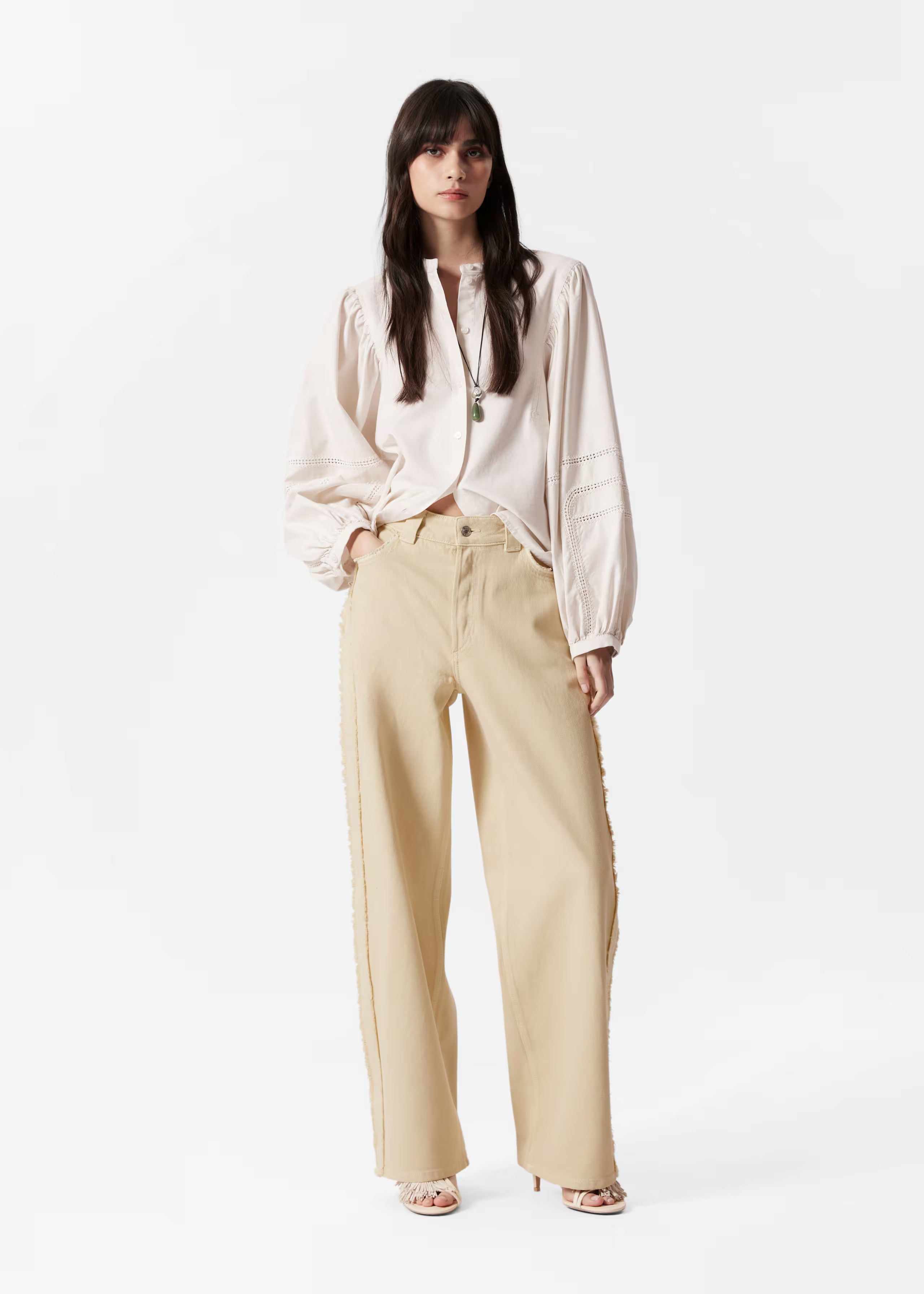 Fringed Wide-Leg Jeans | & Other Stories UK