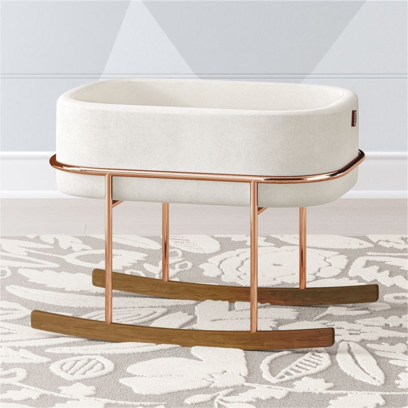 Monte White Rockwell Bassinet | Crate & Barrel