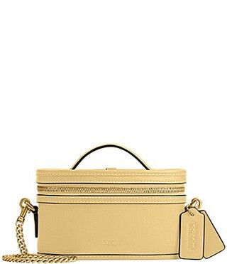 COACH Glovetanned Top Handle Trail Bag 15 - Vanilla | Dillard's