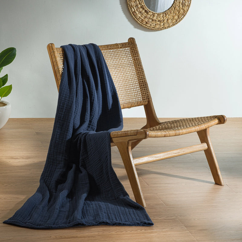 GOTS Certified Organic Muslin Blanket for Adults | Muslin Cocoon | Bearaby US