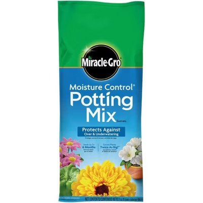 Miracle-Gro Moisture Control Potting Mix for Container Plants, Protects against Over- and Under-Watering, 2 cu ft | Target