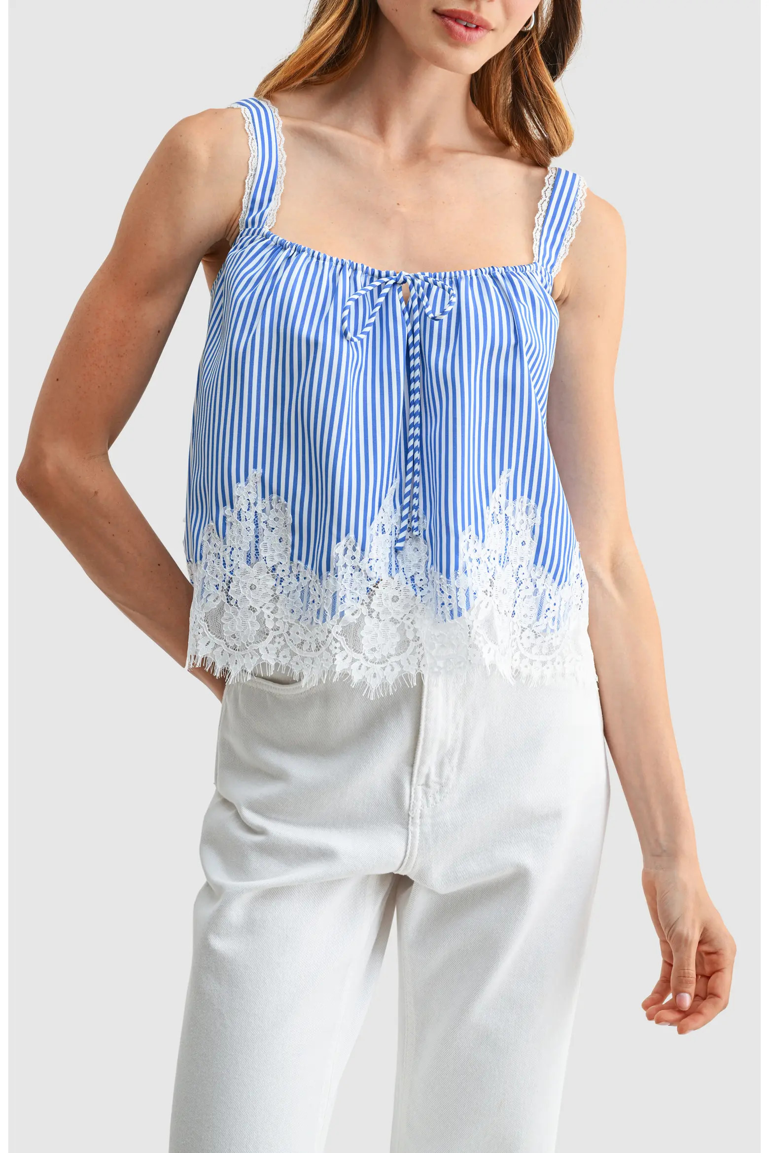 Lace Hem Babydoll Tank (Women) | Nordstrom | Nordstrom