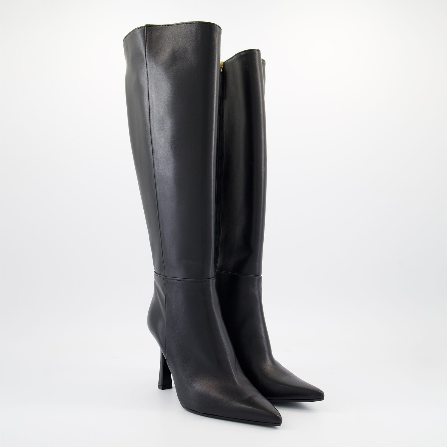 Black Leather Tothepoint Knee High Boot | TK Maxx