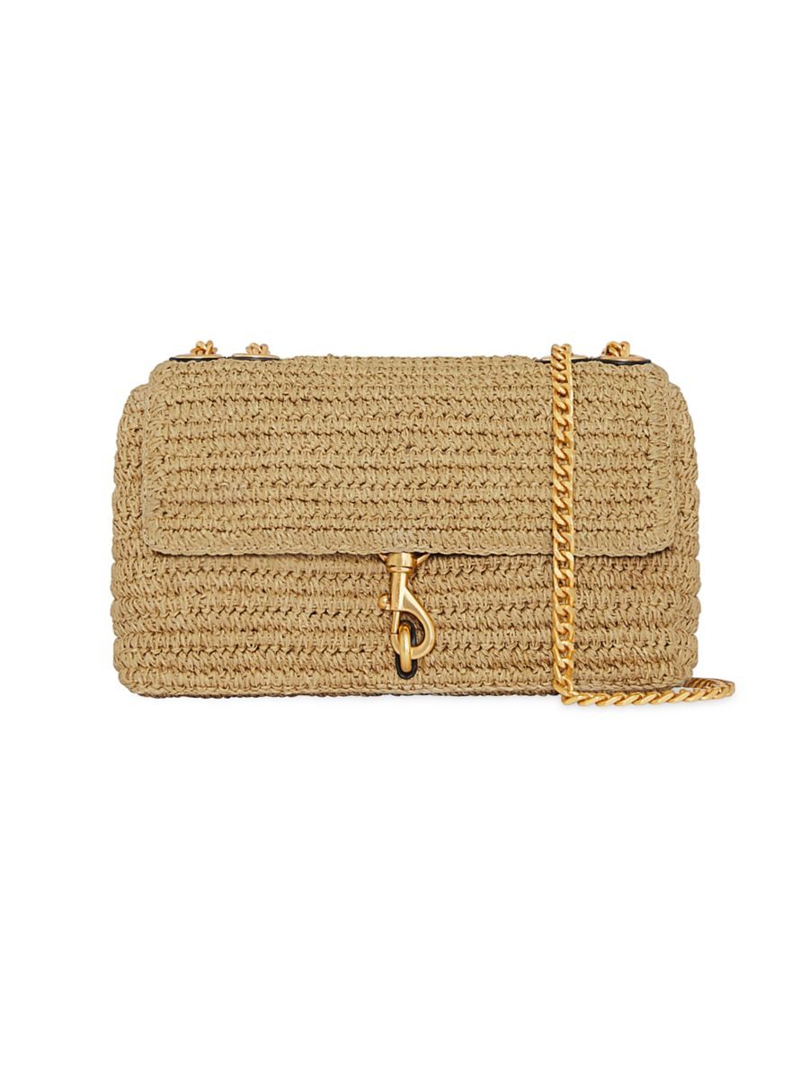 Medium Edie Raffia Crossbody Bag | Saks Fifth Avenue