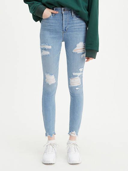 Levi's 721 High Rise Skinny Ripped Women's Jeans 26x30 | LEVI'S (US)