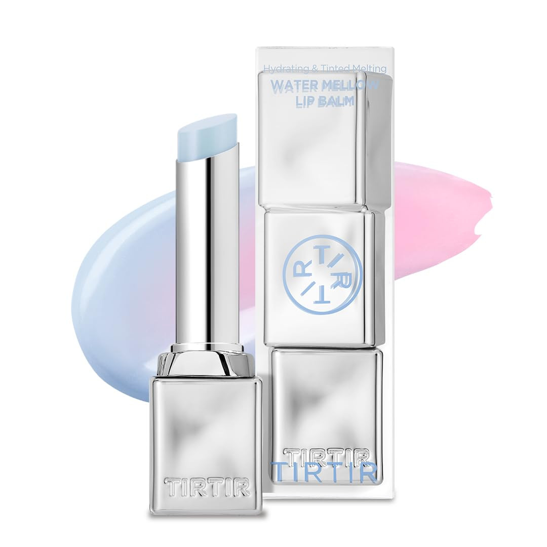 TIRTIR Water Mellow Lip Balm, 01 Icy Blue, 0.11 Fl Oz – pH Color Changing Organic Korean Lip Care, Lightweight Deep Hydration Lip Moisturizer for Women Men, Paraben Free | Amazon (US)