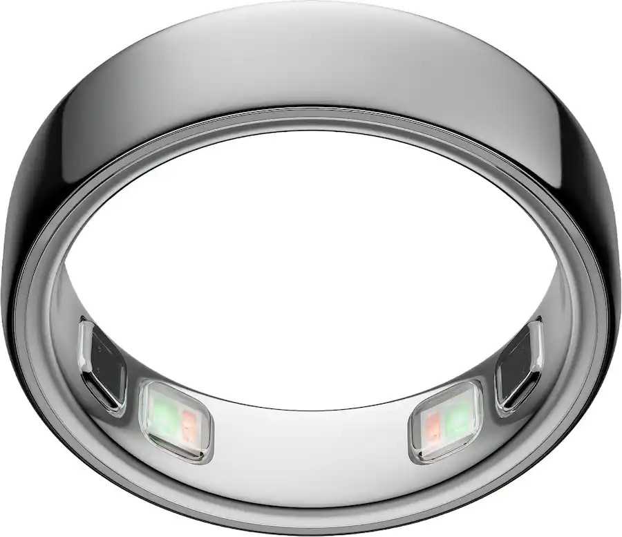 Oura - Ring 5 - Smart Ring - Size Before You Buy with OR5 Sizing Kit - Size 8 - Silver - (2026) | Best Buy U.S.