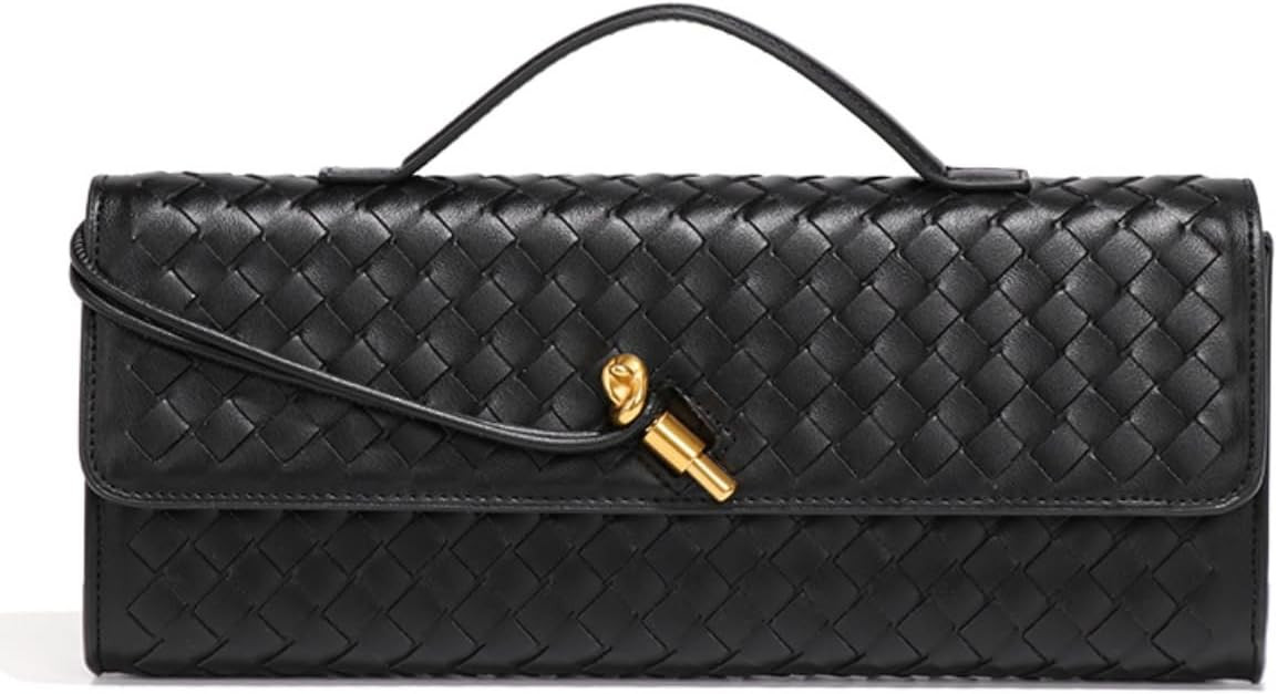 Suede Woven Evening Clutch Purses Women Crossbody Shoulder Hobo Handbag | Amazon (US)