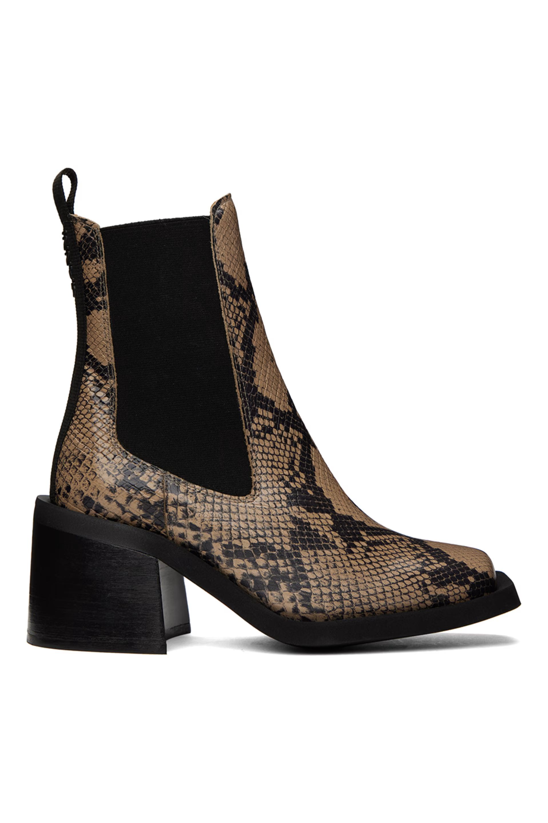 Brown Snake Chelsea Boots | SSENSE