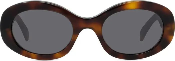 CELINE Triomphe 52mm Oval Sunglasses | Nordstrom | Nordstrom