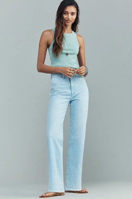 PAIGE Stevie 31 High-Rise Straight-Leg Jeans | Anthropologie (US)
