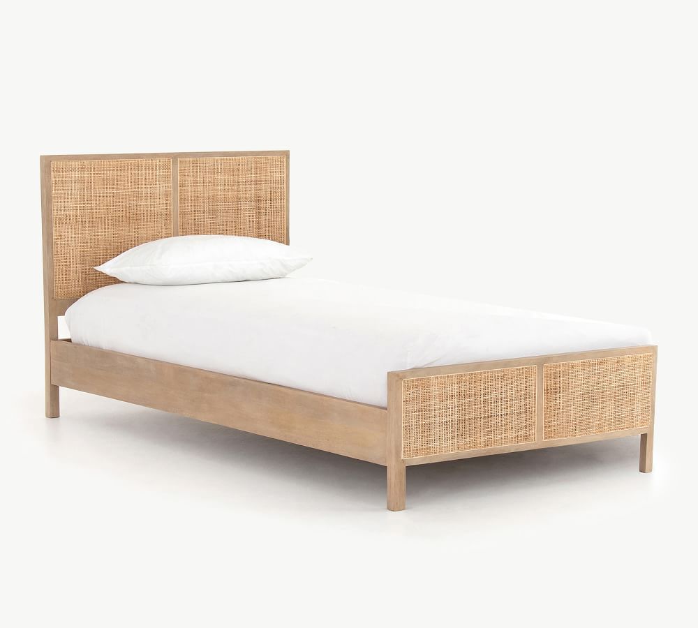 Dolores Cane Platform Bed, Twin, Natural | Pottery Barn (US)