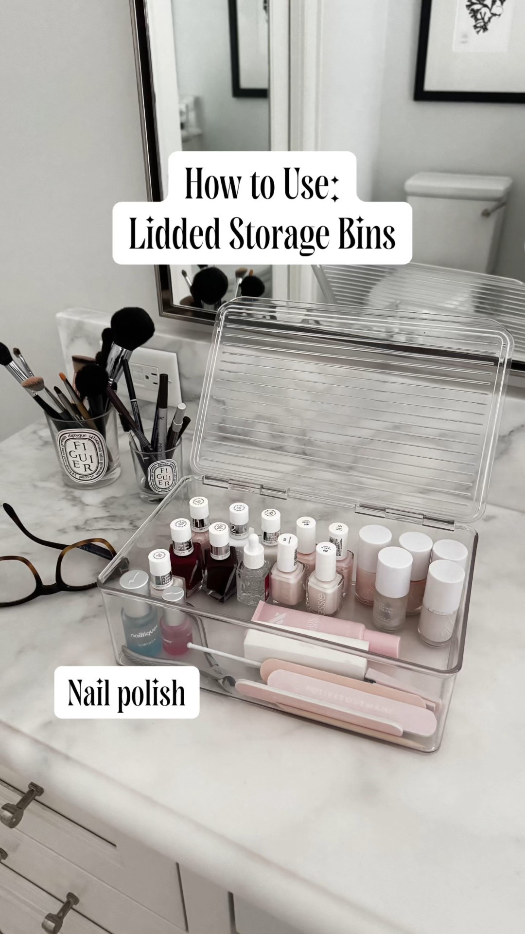  love to use clear bins with attached lids because they solve multiple problems. You can see what you own, lids never go missing, and they stack neatly.
If it’s visible and simple, it stays organized.

If you want me to share these bins with you ust say LINKS!

#HomeOrganization #organizedhome #professionalorganizer #declutter #organizingtips

#LTKHome #LTKFindsUnder50 #LTKmomlife