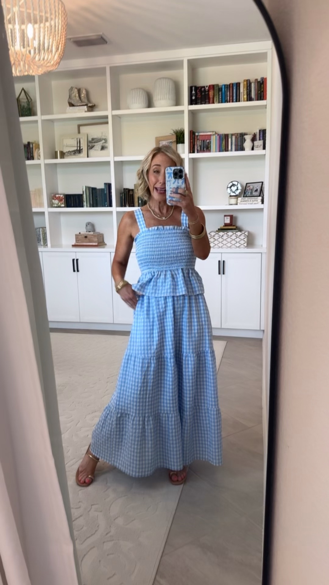Summer Finds dressy to casual & so cute. 2 Piece Gingham Maxi Skirt Set - size small. 7 colors. 

 

#LTKOver40 #LTKSeasonal