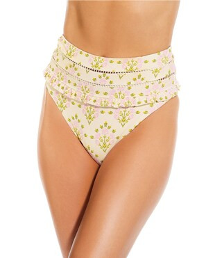 A Loves A Pretty Posey Ruffle High Waisted Swim Bottom | Dillard's | Dillard's