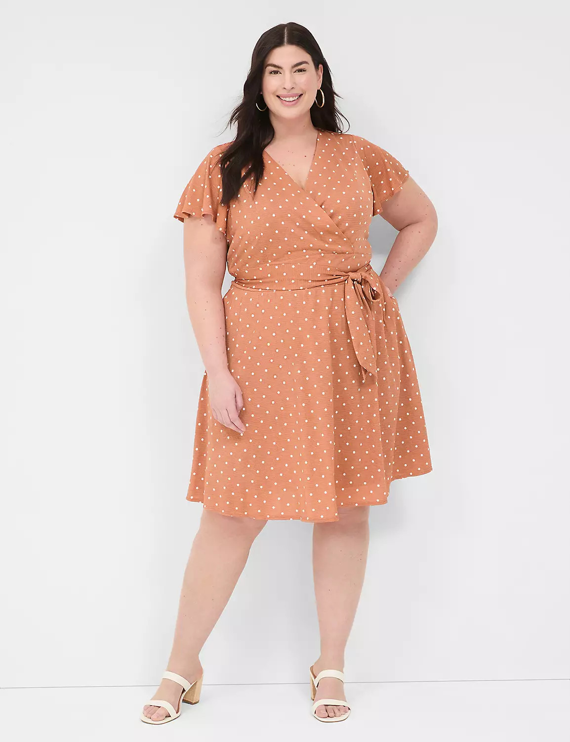 Lena Surplice-Neck Knit Dress | LaneBryant | Lane Bryant (US)