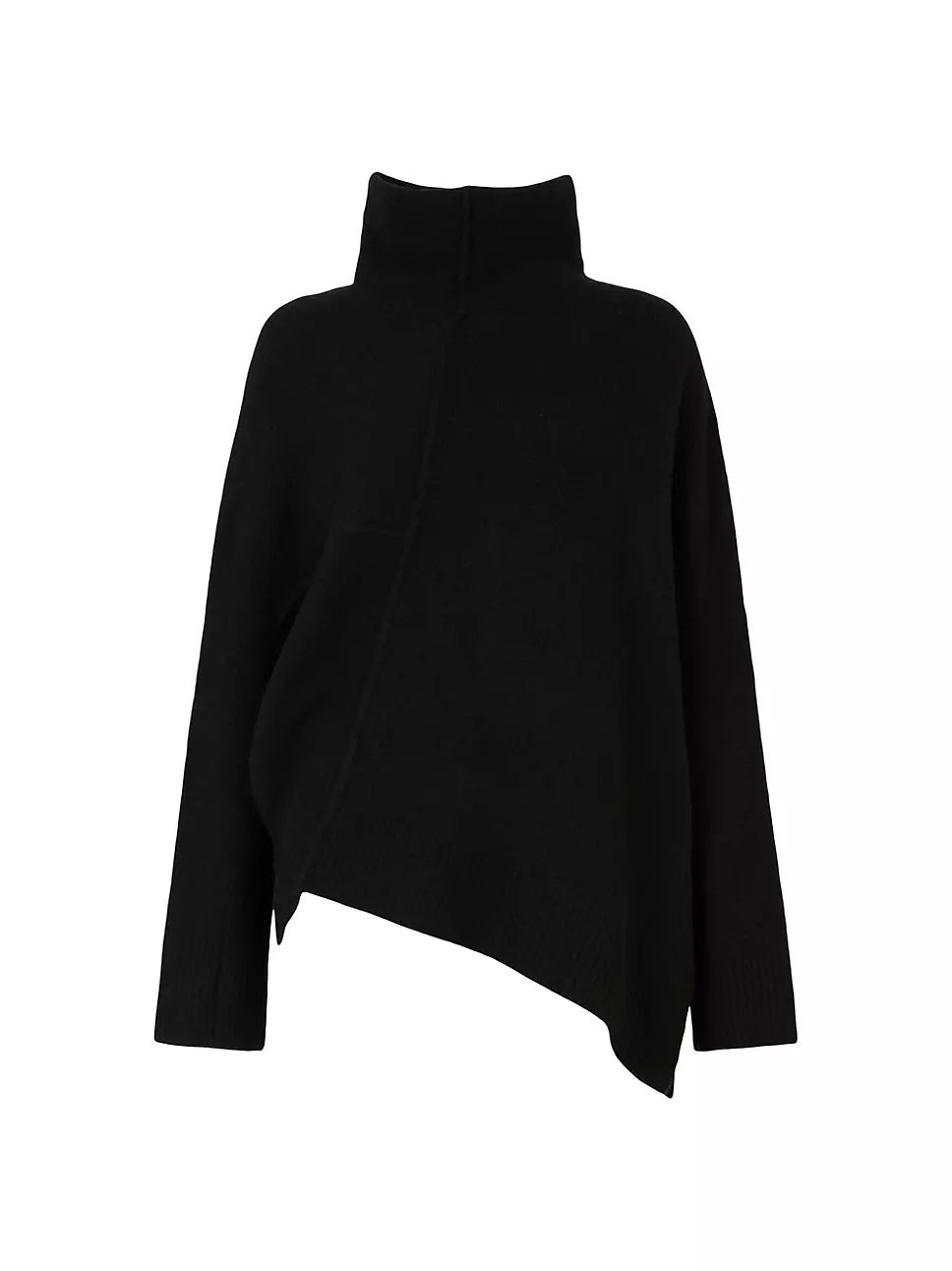 AllSaints Lock Rolled Neck Asymmetric Sweater | Saks Fifth Avenue