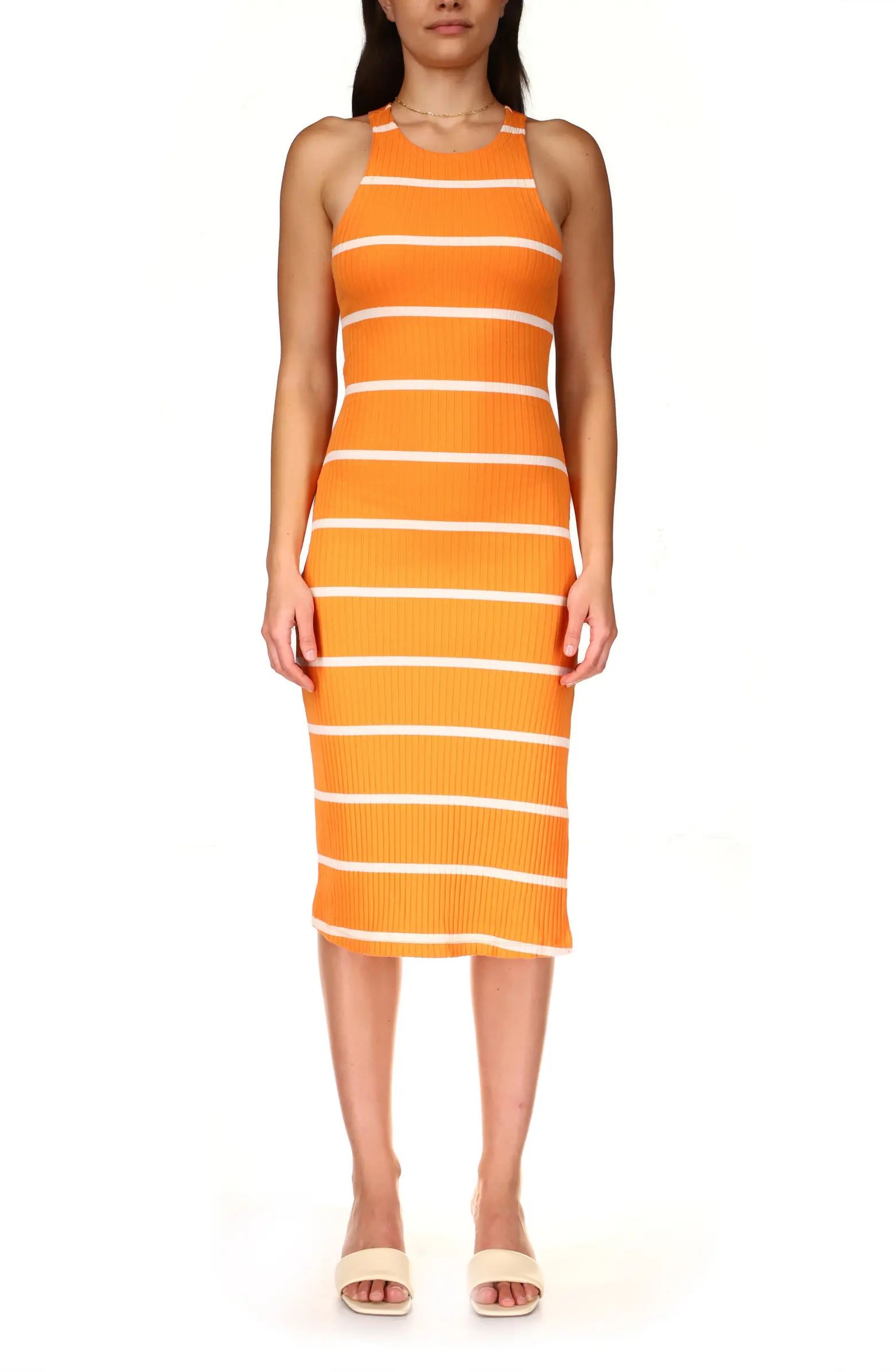Stripes for Days Cotton Blend Rib Dress | Nordstrom