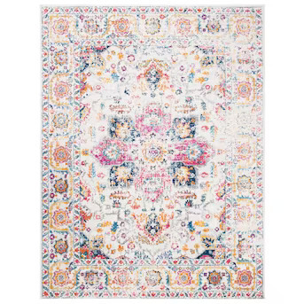 Safavieh Madison Nord 8 x 10 Fuchsia/Ivory Indoor Floral/Botanical Bohemian/Eclectic Area Rug | Lowe's