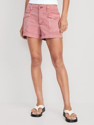 Mid-Rise Cargo Shorts for Women -- 3.5-inch inseam | Old Navy (US)