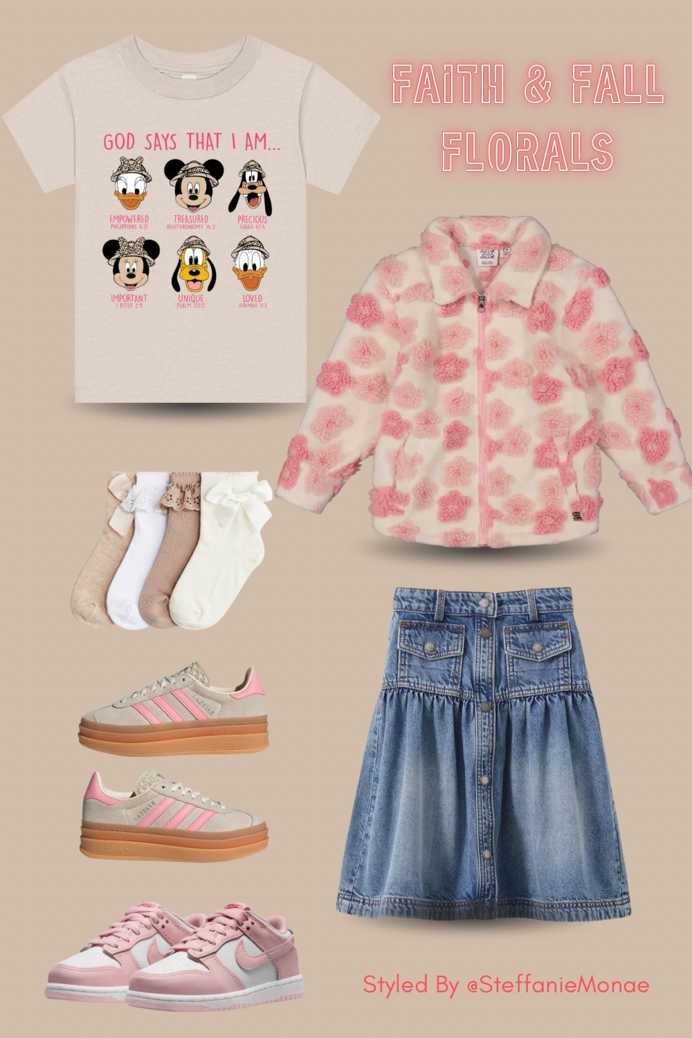 ✨ Florals + Faith ✨
This back-to-school look pairs a floral jacket and skirt with the “God Says I Am” Tee for the perfect mix of sweet + meaningful 

🛍 Everything is linked below, except the Shop Jayla Kids, God says I am tee.

#FloralOutfit #FaithStyle #BackToSchoolLooks #LTKKids

#LTKKids #LTKStyleTip