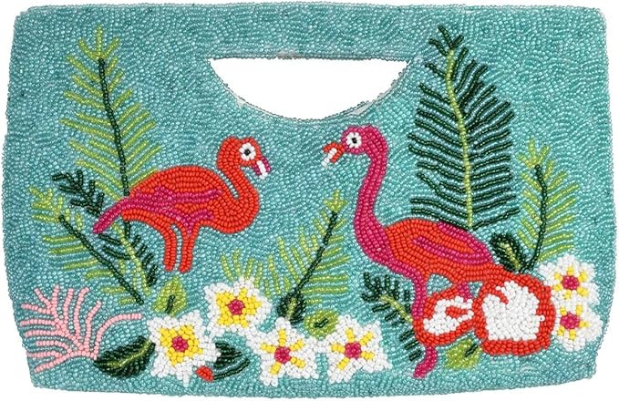 Flamingo Half Moon Clutch, 10-Inch, Multicolor | Amazon (US)