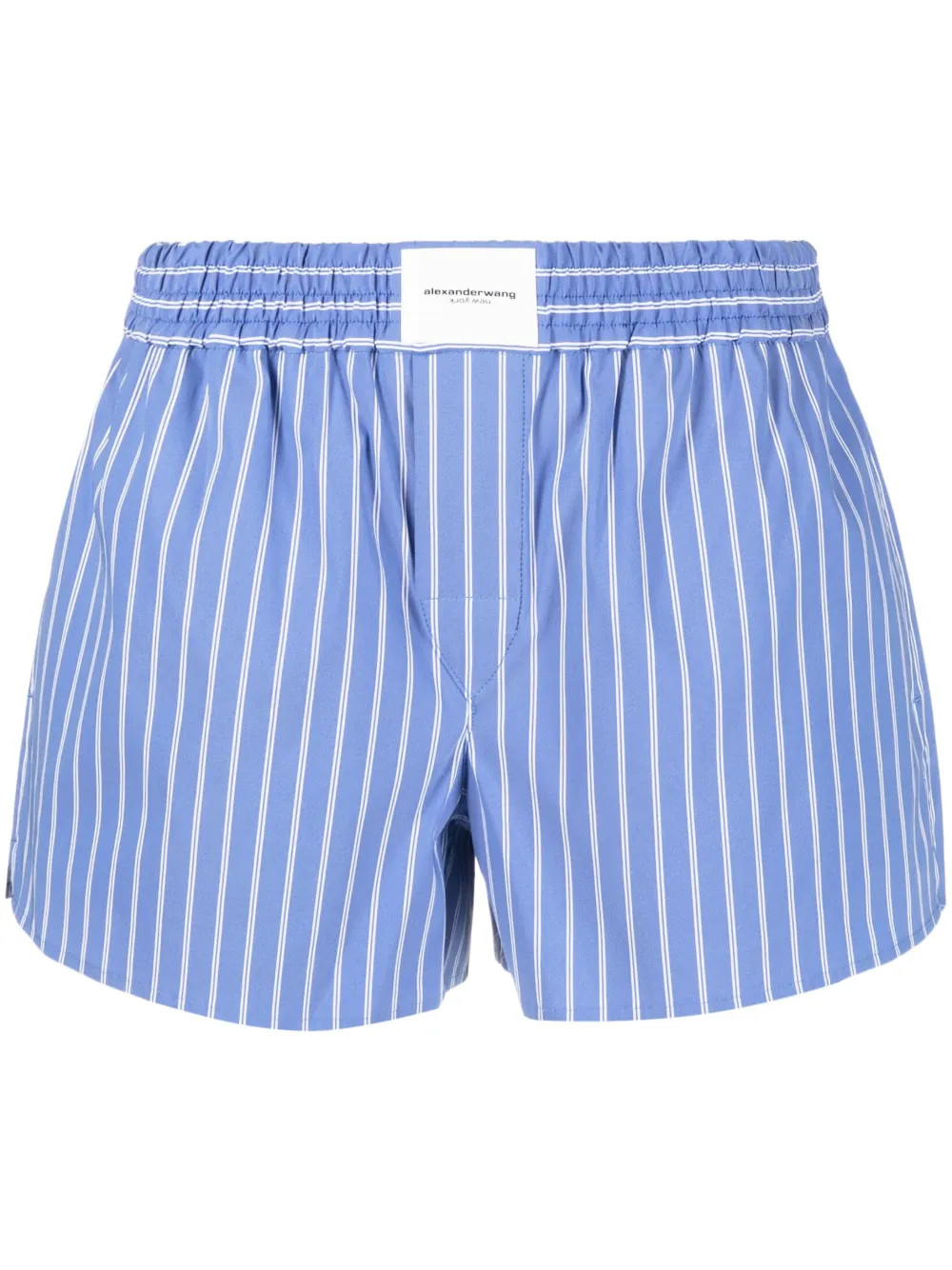 Alexander Wang Striped Boxer Shorts - Farfetch | Farfetch Global