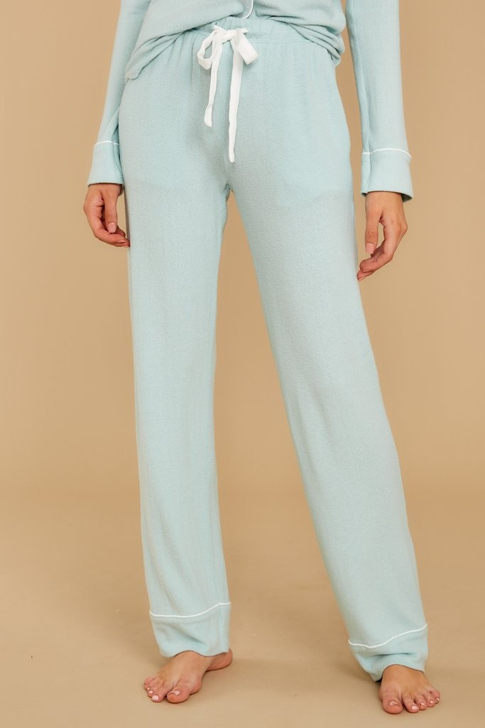 The Blue Haze Luxe Menswear Pajama Pants | Red Dress 