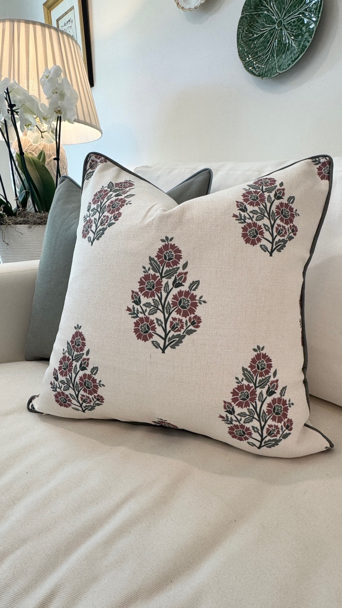The Sutton pillow from Jillien Harbor! Clip the coupon to save $$. Throw pillow, fall pillow, printed pillow, small business on Amazon, fall decor inspiration, Grandmillennial fall, classic fall

#LTKHome #LTKFindsUnder50