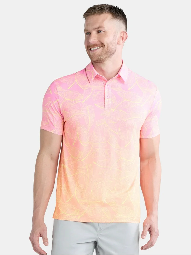 Birdie Bound Men's & Big Men's Novelty Print Golf Polo, Sizes S-5XL | Walmart (US)