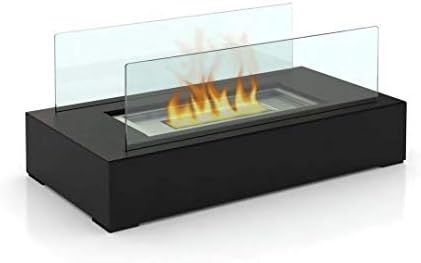 GOOD GO SHOP Fire Desire's Cubic bio Ethanol Fireplace, Table Top, Tempered Glass, Indoor Outdoor | Amazon (US)