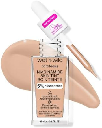 wet n wild Bare Focus Skin Tint Lightweight Coverage Light Medium Sand | Amazon (US)