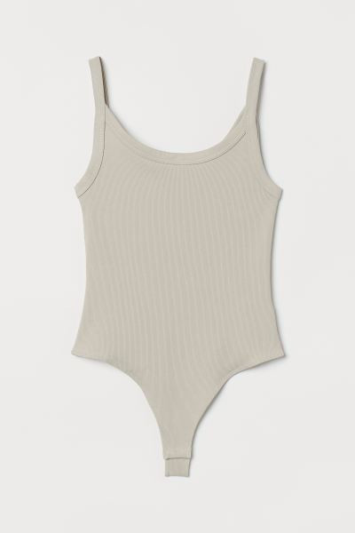 Ribbed jersey thong body | H&M (UK, MY, IN, SG, PH, TW, HK)