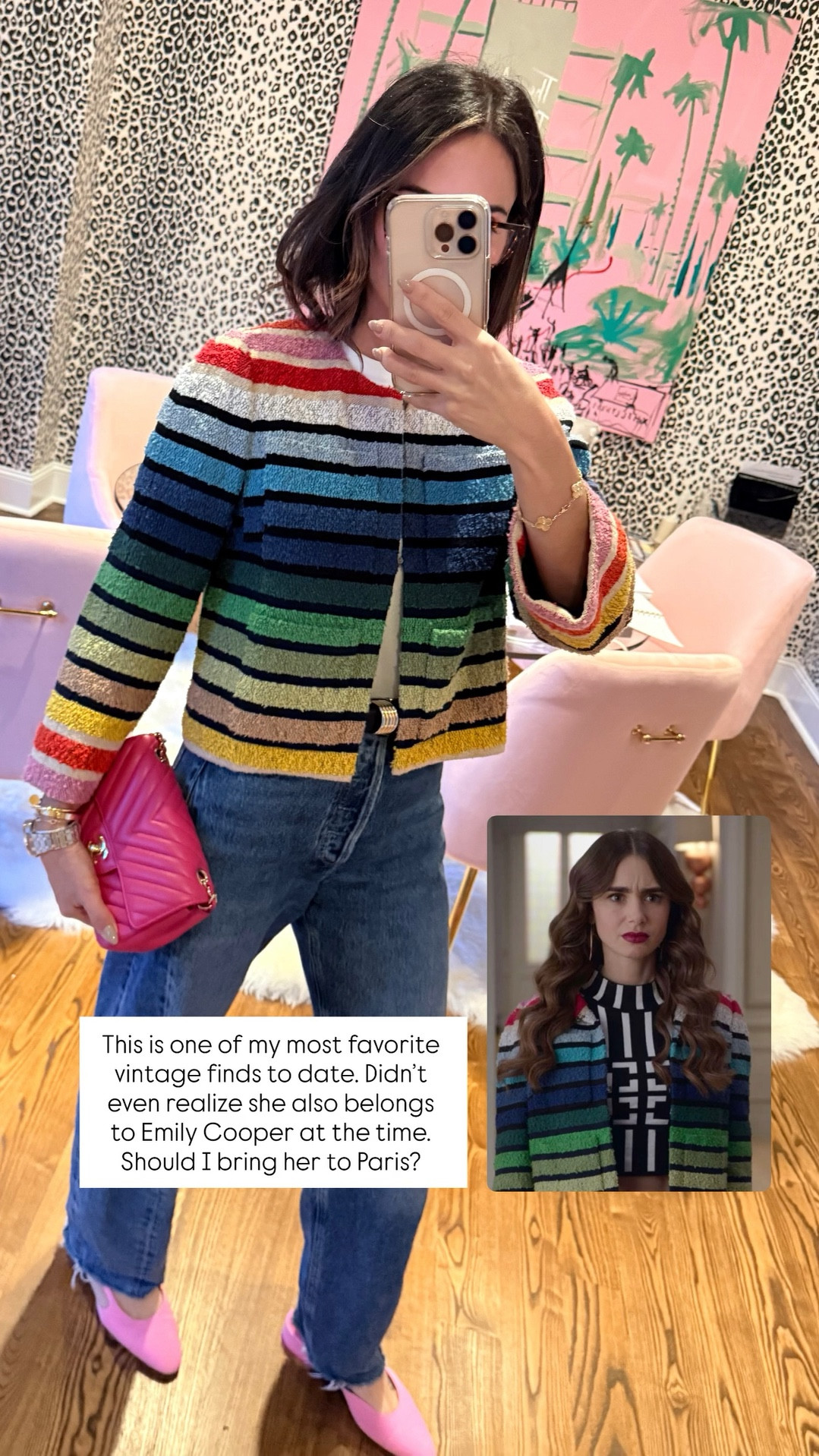 This is one of my most favorite vintage finds to date. Didn’t even realize she also belongs to Emily Cooper at the time. Should I bring her to Paris?