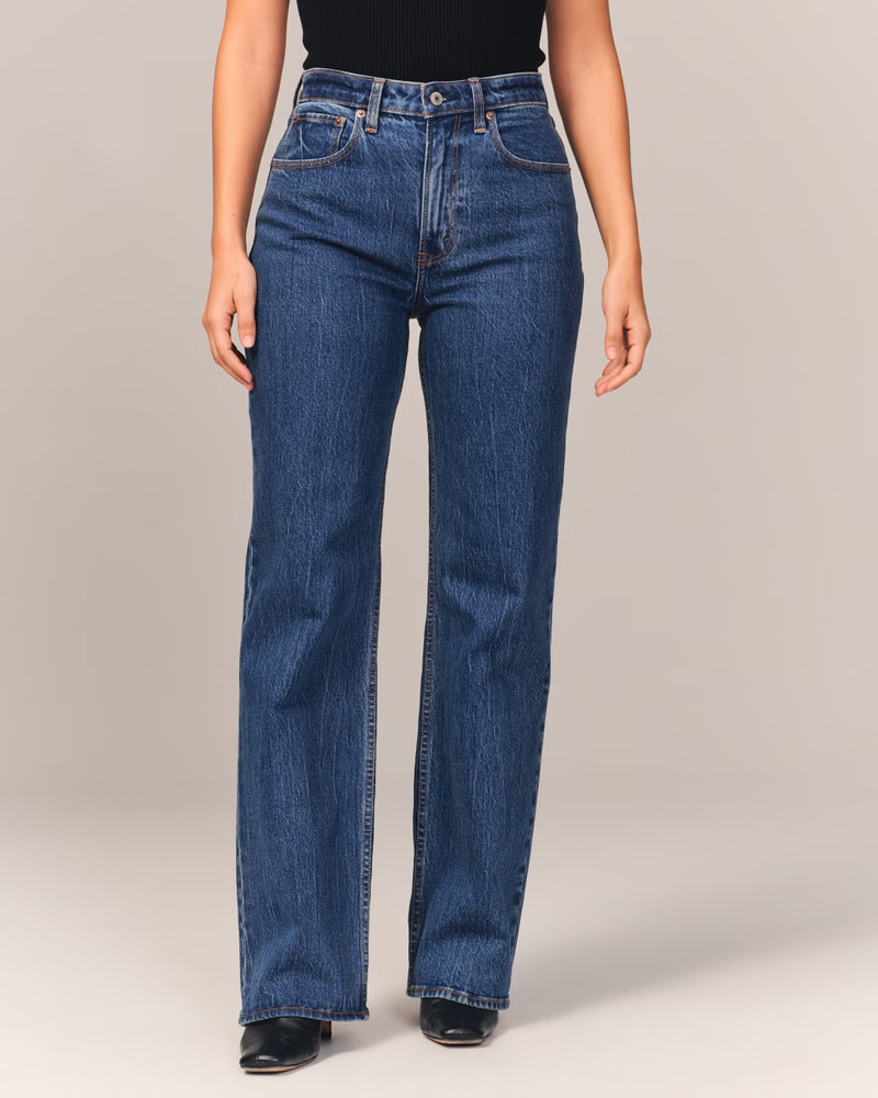 Curve Love High Rise 90s Relaxed Jean | Abercrombie & Fitch (US)