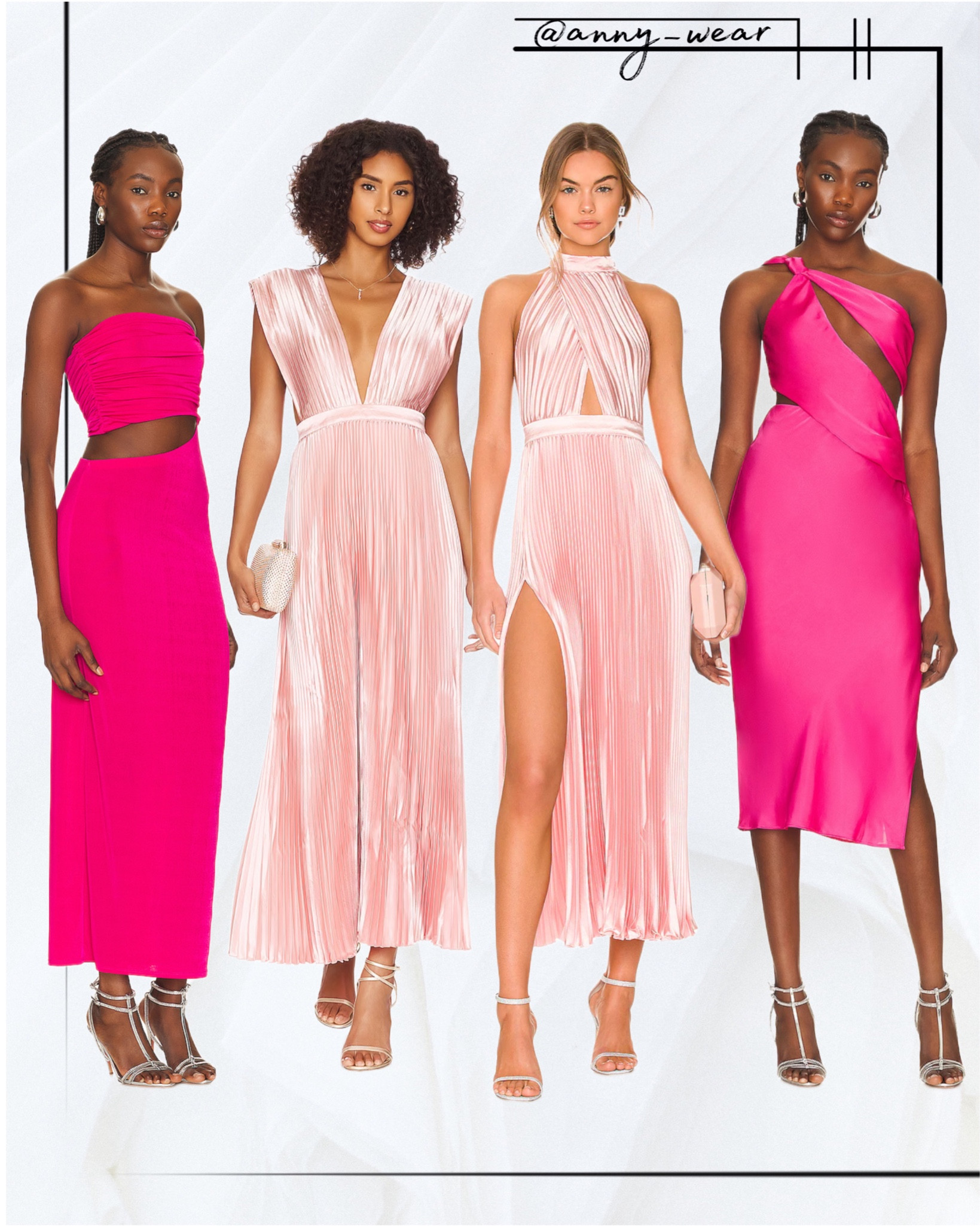 Misha Midi Dress in Hot Pink curated on LTK