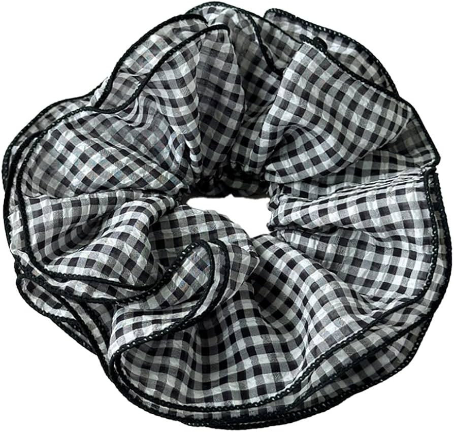 7.87 inch Oversized Chiffon Hair Scrunchies for Women Girls, Ruffle Layered Design Elegant Classi... | Amazon (US)