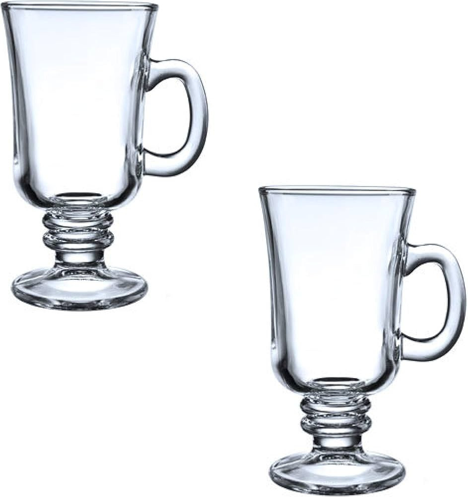 Lead (Pb) Free Crystal Glass Set for Coffee, Mulled Wine, Tea & Other Beautiful Drinks for Entert... | Amazon (US)