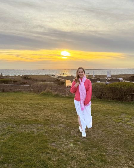 A windy sunset at The Wauwinet on Nantucket. Wearing Alice Walk new cashmere mock neck sweater  

#LTKtravel #LTKSeasonal #LTKstyletip