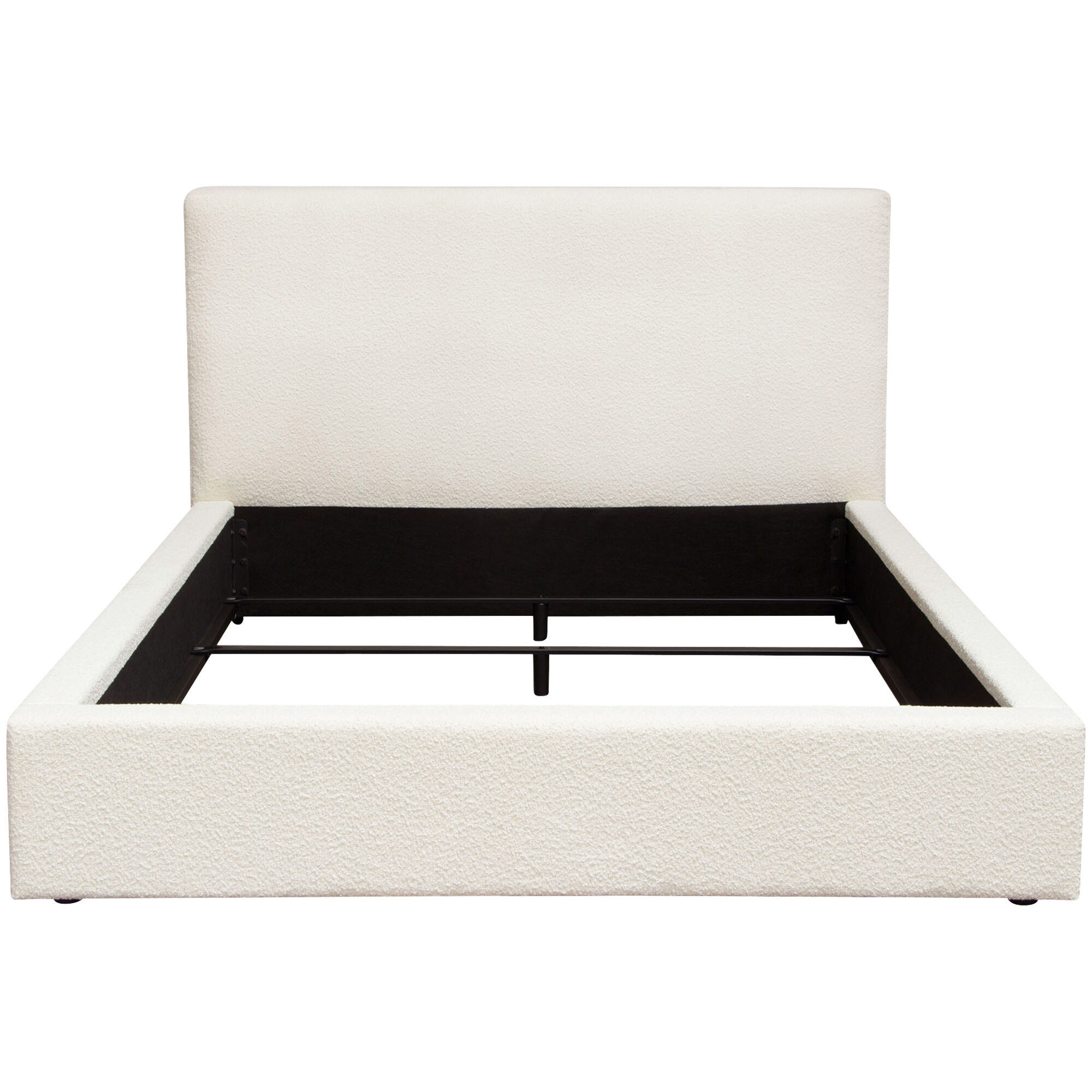 Cloud Ivory Boucle King Bed | Slumberland Furniture