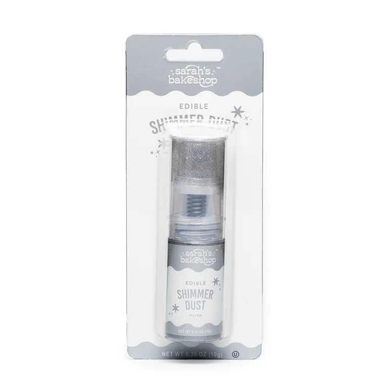 Sarah's Bakeshop Edible Shimmer Dust Pump Silver 0.35oz | Walmart (US)
