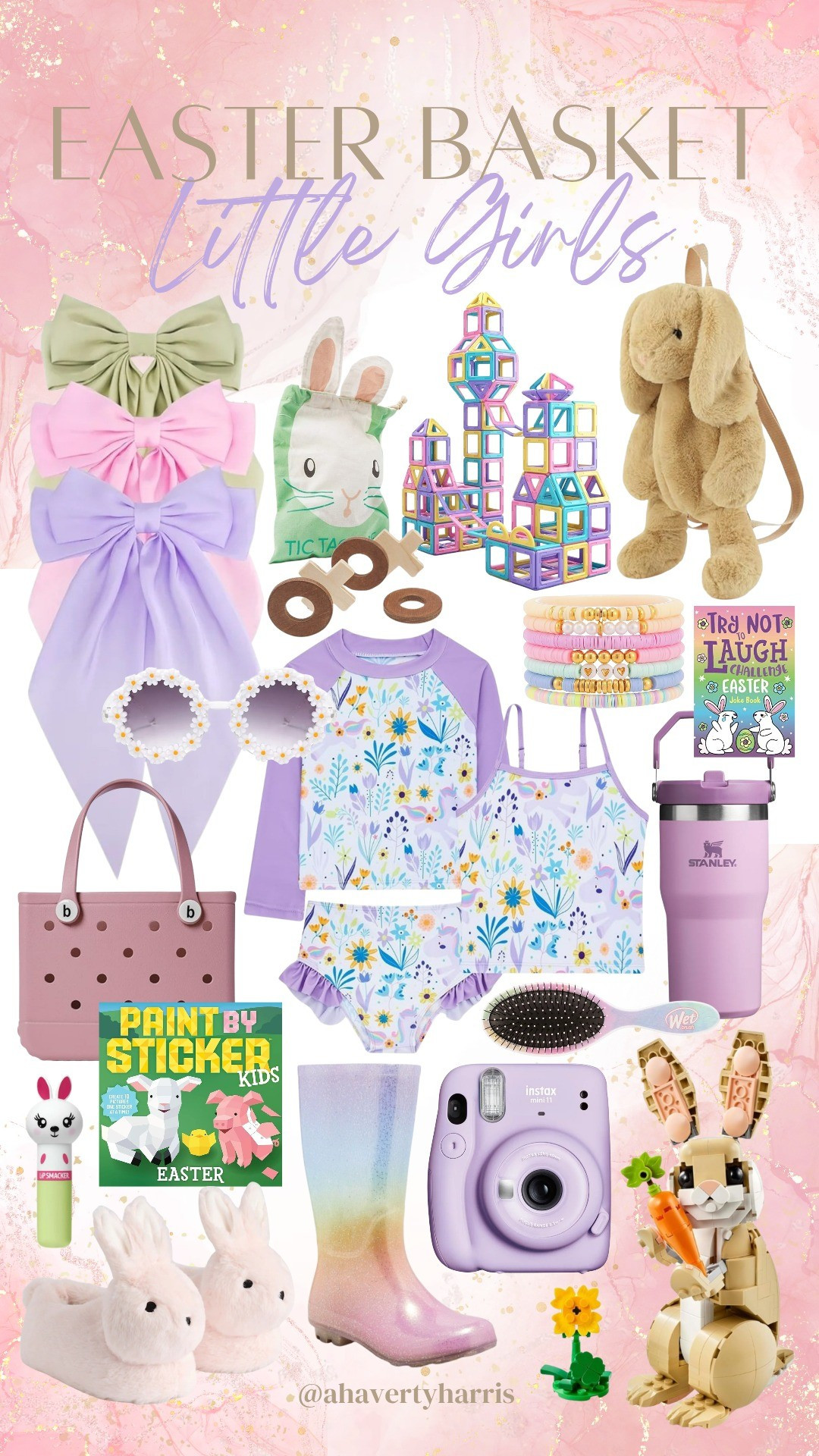 Little Girls Easter Basket Gift Guide - the ultimate Easter basket stuffers for girls - bunny slippers, bunny backpack, beach bag, Easter Lego, girls rain boots, girls STEM, Easter bows, girls swim suit, and more!  Great for toddlers and girls up to 8! #LTKGiftGuide #LTKEaster

#LTKKids #LTKmomlife #LTKBaby